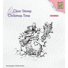 Nellie's Choice - Christmas Clear Stamp - Snowman CT034