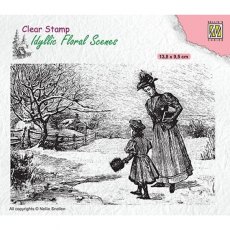 Nellie's Choice - Clear Stamp - Vintage Wintery Scene IFS024