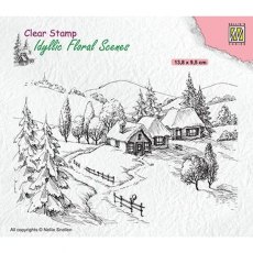 Nellie's Choice - Clear Stamp - Idyllic Wintery Scene IFS026