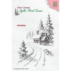 Nellie's Choice - Clear Stamp - Wintery House IFS023
