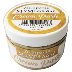 Stamperia Cream Paste Metallic 150ml. Gold K3P53B