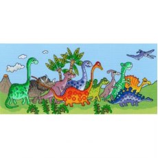 Bothy Threads Dinosaur Fun Counted Cross Stitch Kit