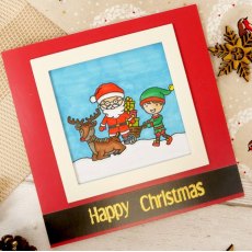 Hunkydory Happy Town Stamp Set - Santa's Reindeers