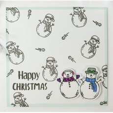 Hunkydory Happy Town Stamp Set - Snowmen & Friends