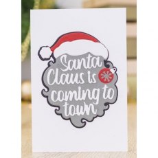 Gemini Layerable Sentiments Christmas Die - Santa Claus Is Coming To Town