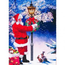 Craft Buddy "Santa's Walk", 21x29cm Giant Crystal Art Card CCKXL-10