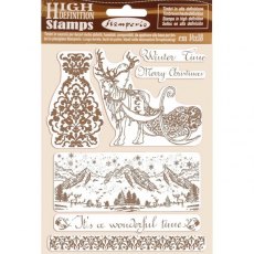 Stamperia Natural Rubber Stamp Winter Time (WTKCC169)