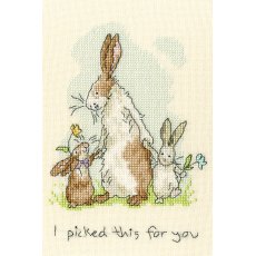 Bothy Threads I Picked This For You Counted Cross Stitch Kit Anita Jeram XAJ1