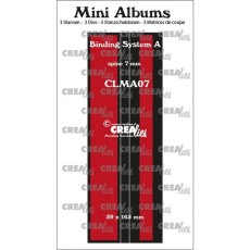 Crealies Mini Albums Binding System A (spine 7 mm) Smooth CLMA07