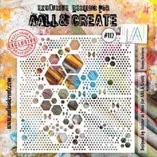 Aall & Create 6x6 Stencil #112 - Heapza Hexagonz