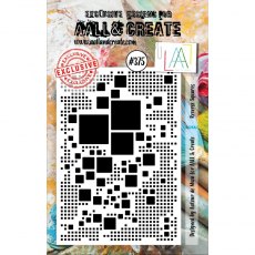 Aall & Create A7 Stamp #375 - Reverse Squares