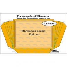 Crealies Journals & Planners Harmonica pocket + 2 x Layer Up CLJP654