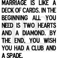 Riley & Co Funny Bones - Marriage Is Like a Deck of Cards RWD-097