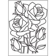 Darice Embossing Folder - Mosaic Rose 4.25 x 5.75