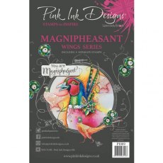 Pink Ink Designs Magnipheasant A5 Clear Stamp Set