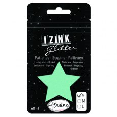 Izink Superfine Glitter - Vert Pastel (Pastel Green) 4 For £10.99