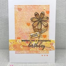 Julie Hickey Designs - Birthday Best Wishes Sentiment Stamp Set JHE1026