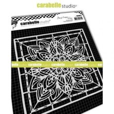 Carabelle Studio - Mask square 6 inch - Floral stained glass by Birgit Koopsen (MACA60003)