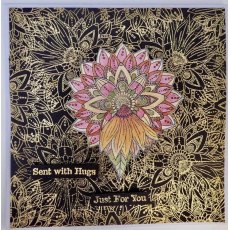 IndigoBlu Sunflower Mandala A6 Red Rubber Stamp by Janine Gerard-Shaw