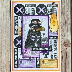 Aall & Create A7 Stamp #432 - Toxic Warning