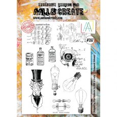 Aall & Create A4 Stamp #387 - Steampunk Alchemist
