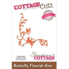 Cottage Cutz Butterfly Flourish Vine Cutting Die