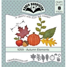 Karen Burniston Die Set – Autumn Elements 1059