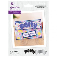 Gemini - Stamp & Die - Balloon Sentiments - Party - CLEARANCE