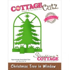 Cottage Cutz Christmas Tree in Window Cutting Die