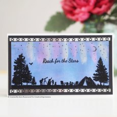 Creative Expressions Designer Boutique Collection Stargazing DL Pre Cut Rubber Stamp