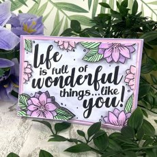 Hunkydory For the Love of Stamps - Wonderful Life A6 Stamp Set