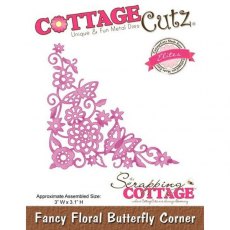 Cottage Cutz Fancy Floral Butterfly Corner