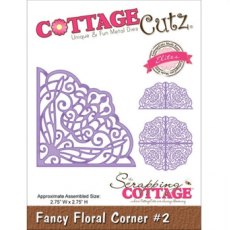 Cottage Cutz Fancy Floral Corner 2 Cutting Die