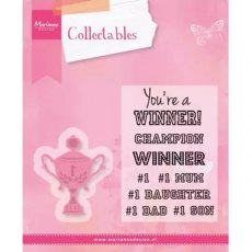 Marianne Design Collectables Cutting Die & Clear Stamps - Champion COL1336