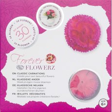 Craft Buddy Forever Flowerz Classic Carnations - Fuchsia FF03FS - Makes 30 Flowers