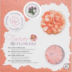 Craft Buddy Forever Flowerz Cute Camellias - Peach FF01PH - Makes 30 Flowers