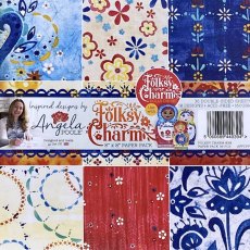 Angela Poole Folksy Charm 8 x 8 Paper Pack