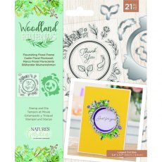 Nature's Garden Woodland Friends - Stamp & Die - Flourishing Floral Frame