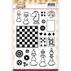 Yvonne Creations - Good Old Days - Chess Clear Stamps
