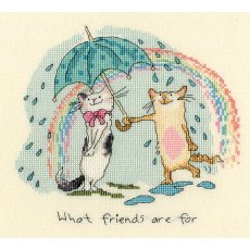 Bothy Threads What Friends Are For Counted Cross Stitch Kit Anita Jeram XAJ8