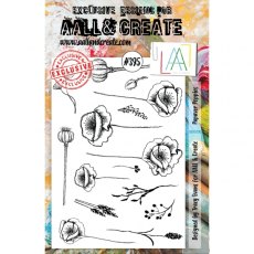 Aall & Create A5 Stamp #395 - Papaver Poppies