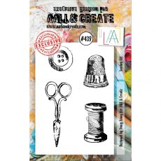 Aall & Create A7 Stamp #439 - Sewing Kit