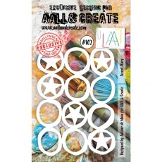 Aall & Create A6 Stencil #102 - Secret Stars