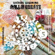 Aall & Create 6'x6' Stencil #115 - Spiral Checked