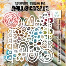 Aall & Create 6'x6' Stencil #118 - Saturday Morning