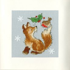 Bothy Threads Christmas Friends Christmas Card Counted Cross Stitch Kit XMAS29
