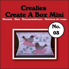 Crealies Create A Box Mini Die No. 03, Pillowbox CCABM03