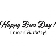Riley & Co Funny Bones Stamp – Happy Beer Day RWD – 853