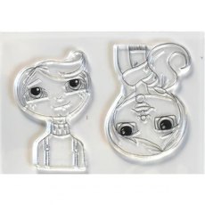 Elizabeth Craft Designs - Cute Winter Couple Clear Stamp CS207