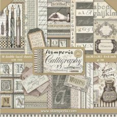 Stamperia Calligraphy 8x8” Paper Pack (SBBS24)